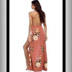 Fashion Nova High Slit Maxi Dress